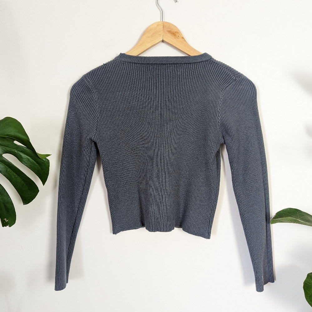 CIDER | Ribbed Top Grey - Picture 4 of 7